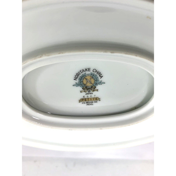 Vintage Noritake Gravy Boat Petite 5507 Porcelain China Underplate Japan Oval #2 - Picture 3 of 9